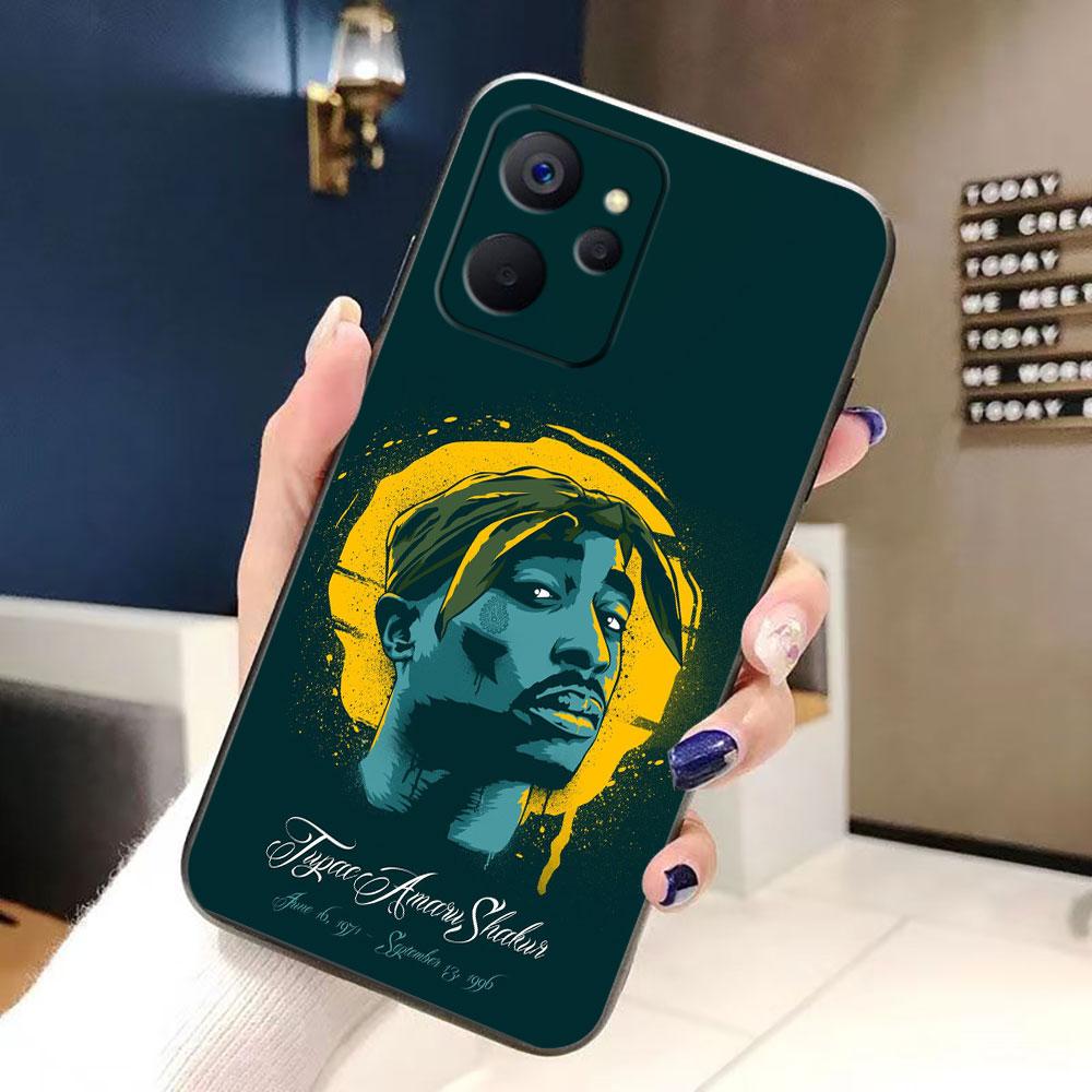 Чехол для телефона с изображением рэпера 2pac Tupac Yinuoda для Realme C75 C71 C65 C63 C55 C53 C35 C33 C30 C21 C11 7 6 5 GT NEO 2 NARZO 50 X50 50I