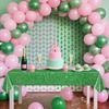 Witch Hat Crown Curtain Magic Bad Witch Theme Party Decoration,3.3 x 6.6ft Tel Foil Curtain Backdrop, Pink and Green Waterproof Tablecloth for