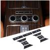 Для Land Rover Range Rover Vogue L405 2013-17 Алюминиевый сплав Черный Наклейка-отделка кнопки заднего кондиционера автомобиля Автоаксессуары