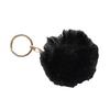 Fluffy Fur Pom Keychain Soft Faux Colorful Rabbit Fur Ball Car Keyring Pompom Key Chains Key Holder Women Bag Pendant