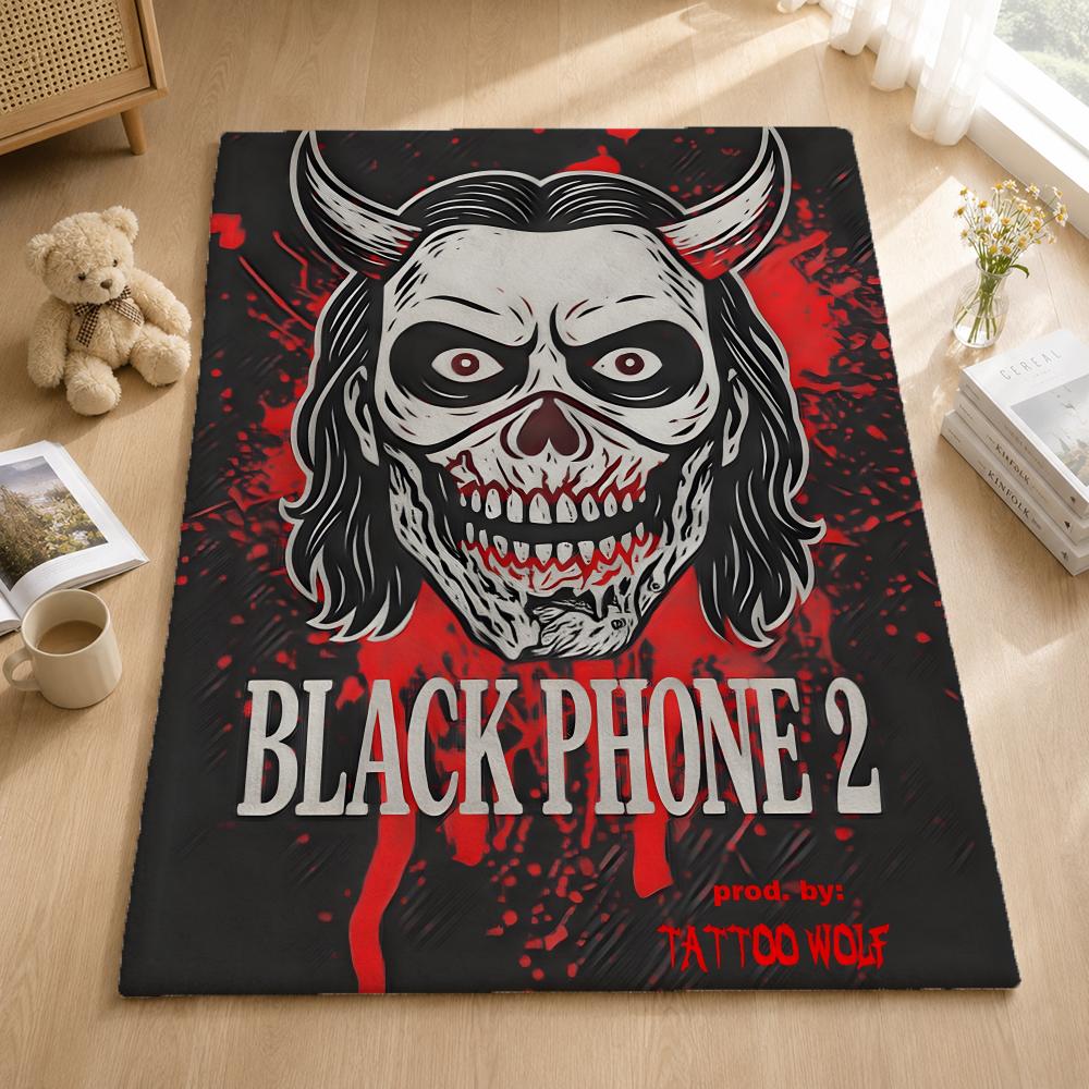 Movie T-The Black Phone Throw Blankets Soft Warm Flannel Blanket Bedding for Bed Living room Home Sofa