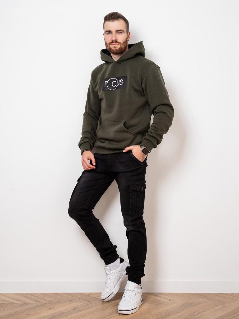 Трикотажное теплое худи  с принтом ISSA Plus