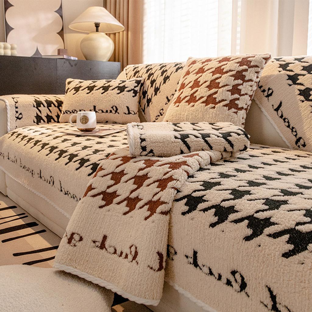 Thickened Plush Sofa Cover Full Cover Light Luxury High-end Sofa Cover Pujiang Non-slip Anti-cat Scratch Sofa Cushion