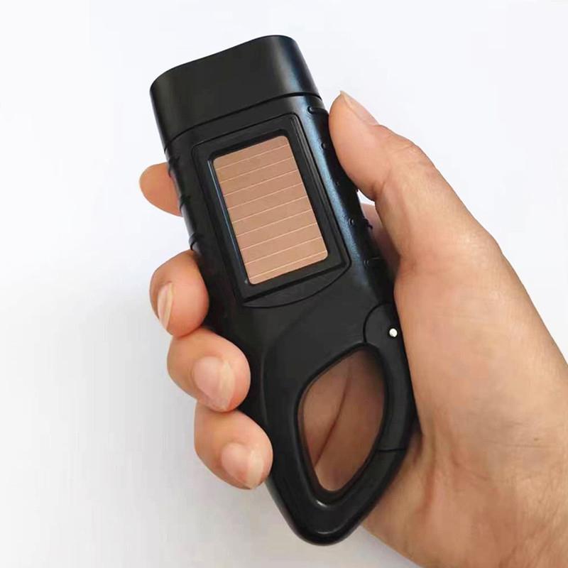 Led Flashlight Hand Crank Solar Powered Rechargeable Survival Gear Self Powered Charging Torch Dynamo For Fishing Boating Hiking