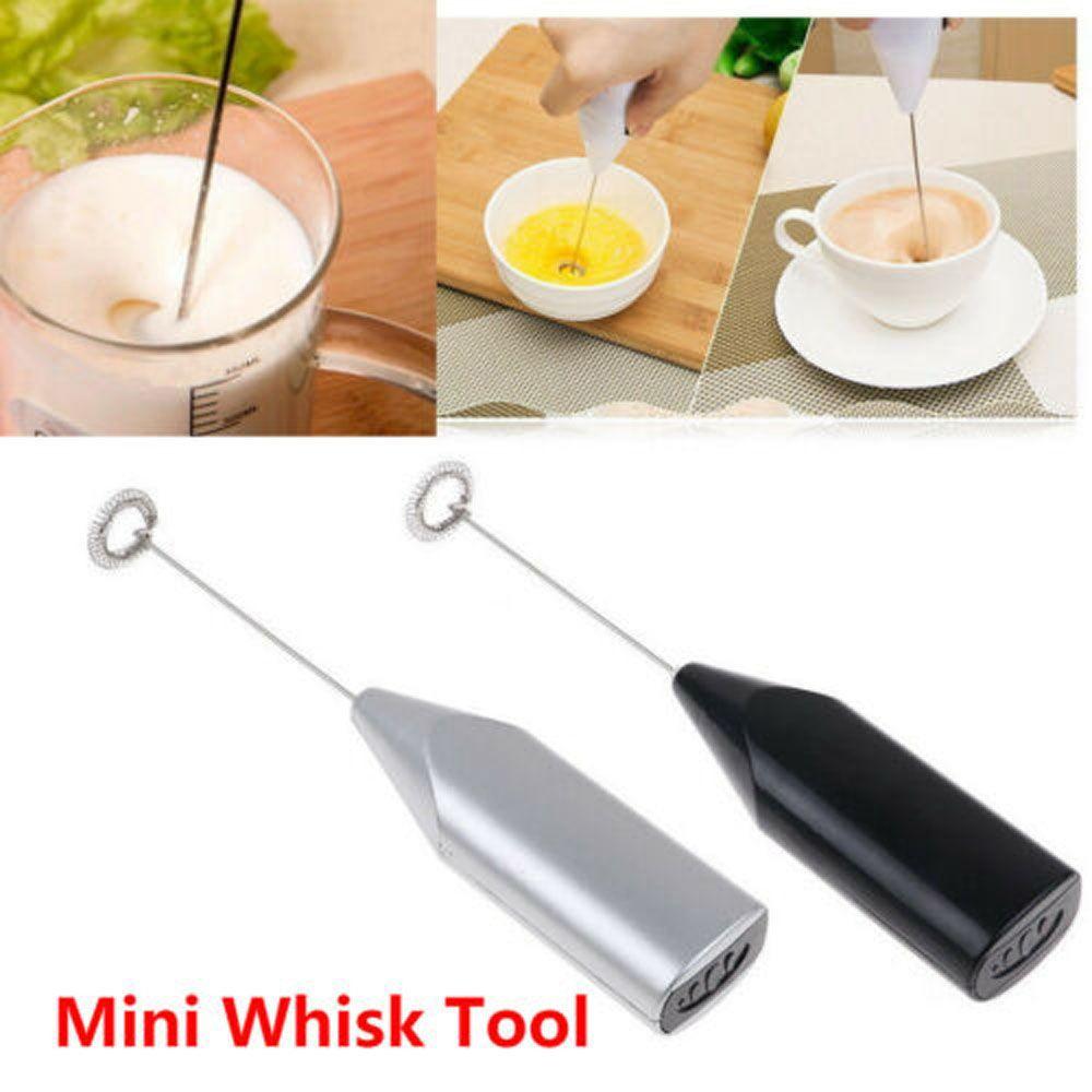 Cream Stainless Steel Foamer Egg Beater Electric Milk Frother Coffee Stirrer Cake Blender