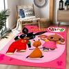 Bunny Friend Personalized Text Floor Mat Perfect for Balcony Hallway Decorate room Living Rooms Anti-slip Rug Anime Office Decor Best for Christmas