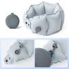 Надувная U-образная подушка для шеи Портативная Надувается нажатием Эргономичная Поддержка головы и шеи Ультралегкая