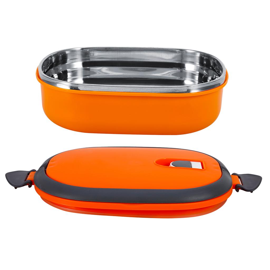 Изолированная нержавеющей сталью коробка для обеда ужина хранения еды 1 слой оранжевый