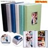 1 шт. Новый льняной фотоальбом на 300 карманов, вкладываемый, 6 дюймов, книга для хранения фотографий, фотоальбомы для фотографий 4x6 см, 6 дюймов