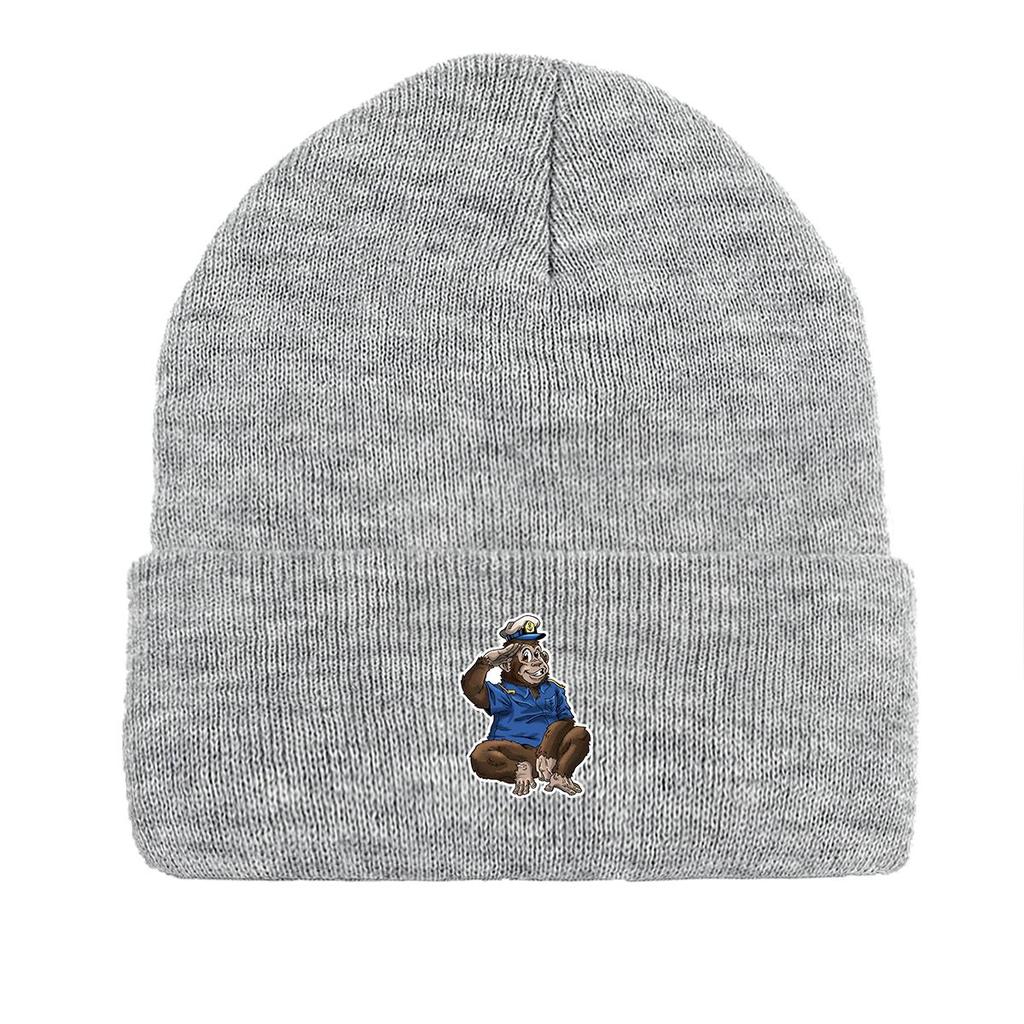 Sailor Gorilla Зимняя вязаная шапка Beanie, Animal Woman Cap Cuff Зимняя повседневная Gorro вязаная шапка Beanie