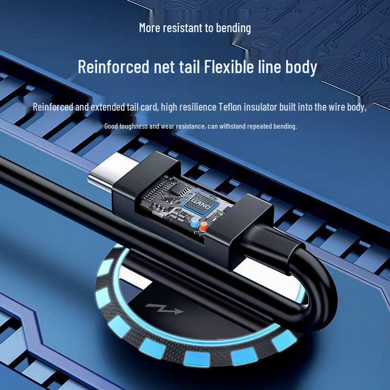 Кабель данных Thunderbolt 4 Type-C Male-to-Male, Высокоскоростной 40 Гбит/с, Зарядка PD 240 Вт, Зеркалирование 8K