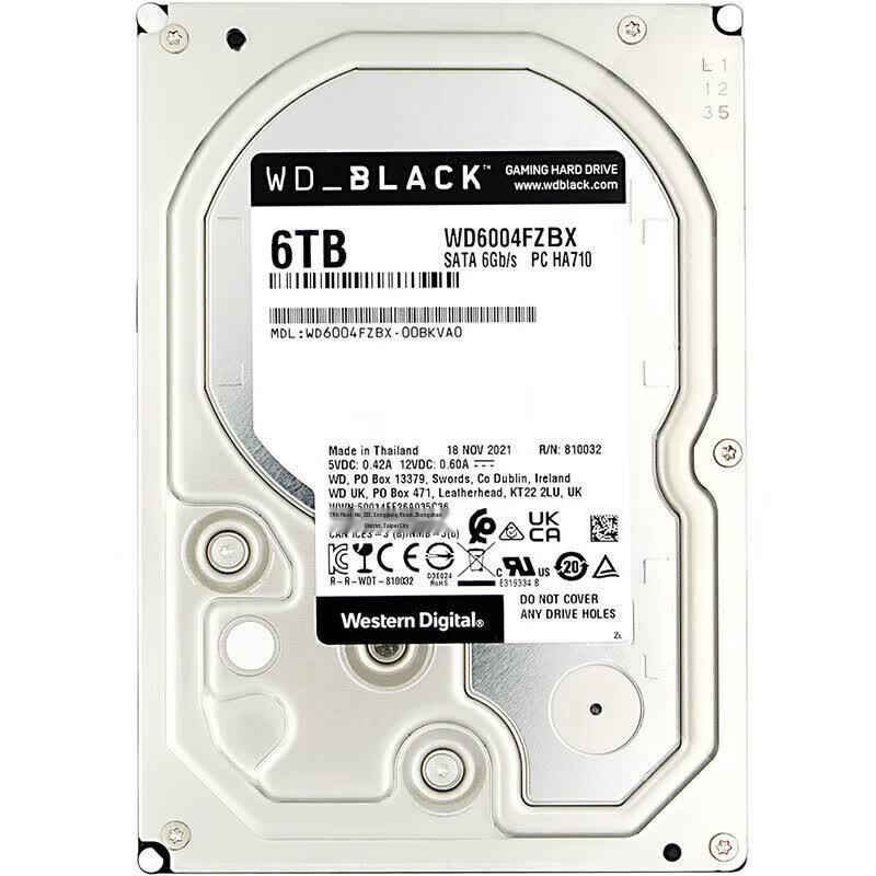 Жесткий диск для настольного компьютера Western Digital WD Black 6 ТБ