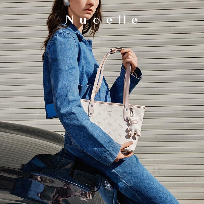 NUCELLE Pegasus Tote Bag, Commute Bag, Shoulder Bag, Pink, for 11-inch Laptop