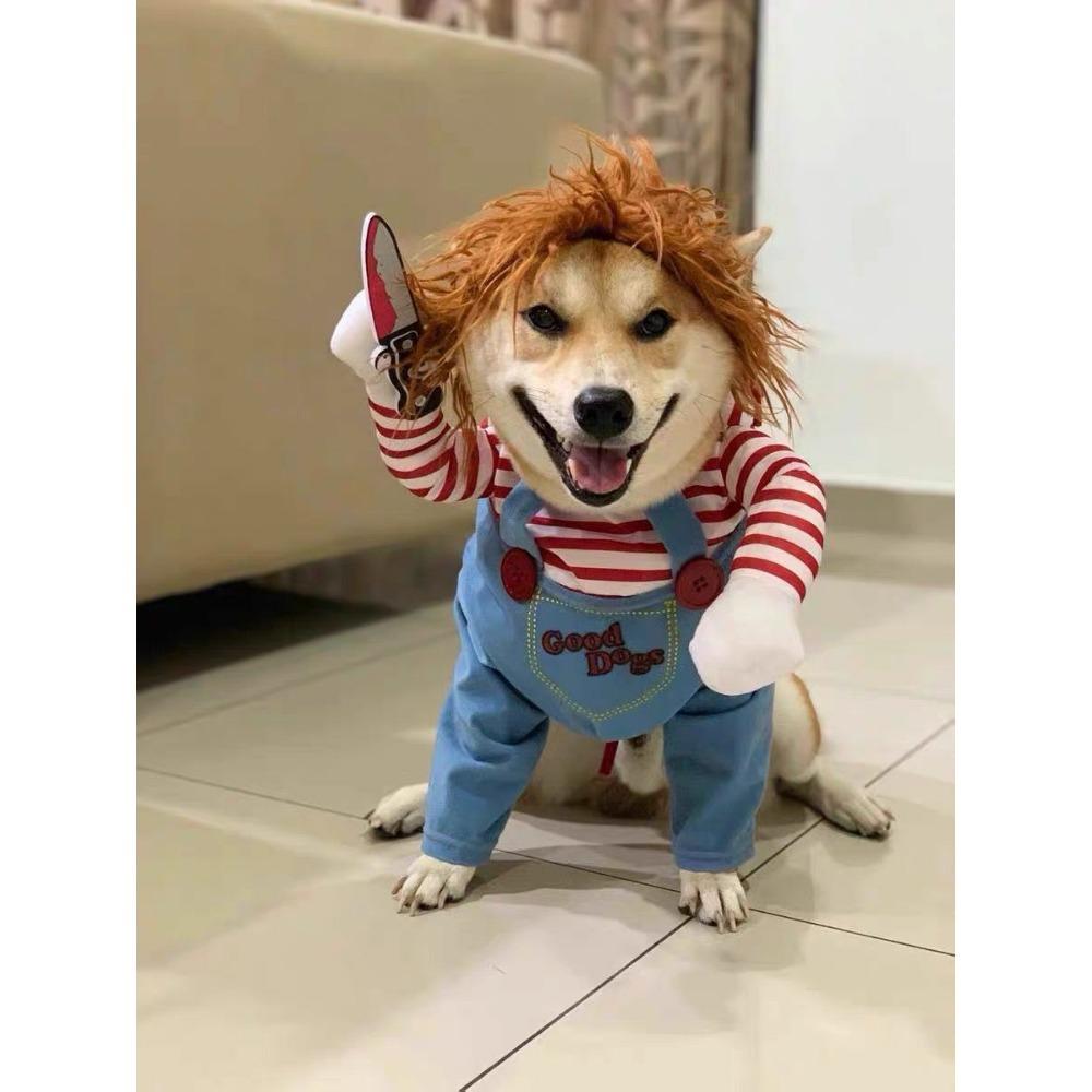 Домашняя собака креативный смешной плюшевый пес личность смешная одежда одежда для преображения интернет-знаменитость чем медведь Douyin маленький