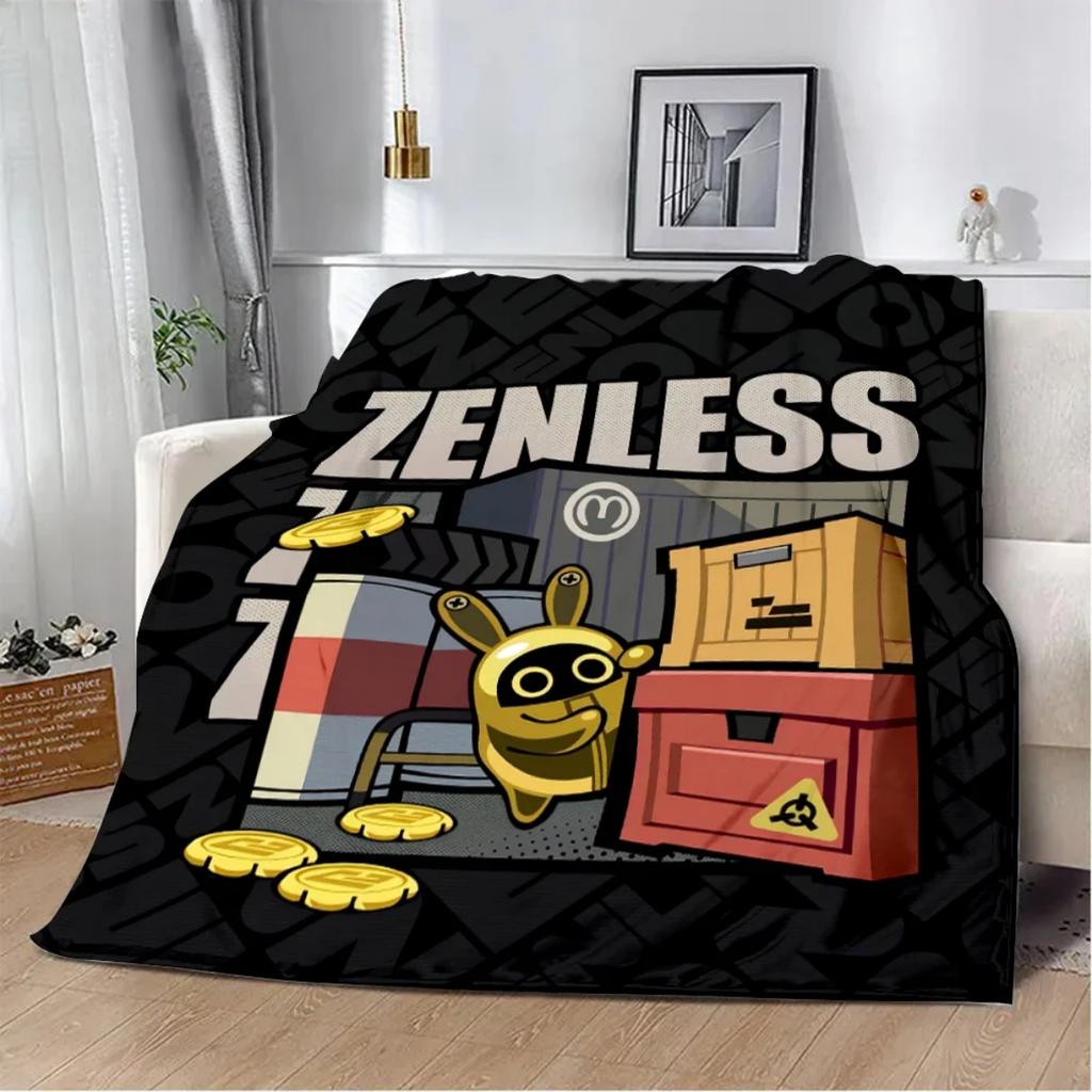 ZZZ Фланелевое покрывало Zenless-Zone-Zero 3D-печать Мягкий коврик для дивана Мерч персонажа Зимнее теплое Пушистый Подарок Игровое одеяло