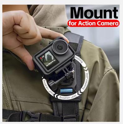 2025 360 вращающаяся сумка рюкзак плечевой ремень держатель для GoPro Hero 13 12 11 10 9 DJI Action 5 Pro 4 Insta360 X4 X3 держатели