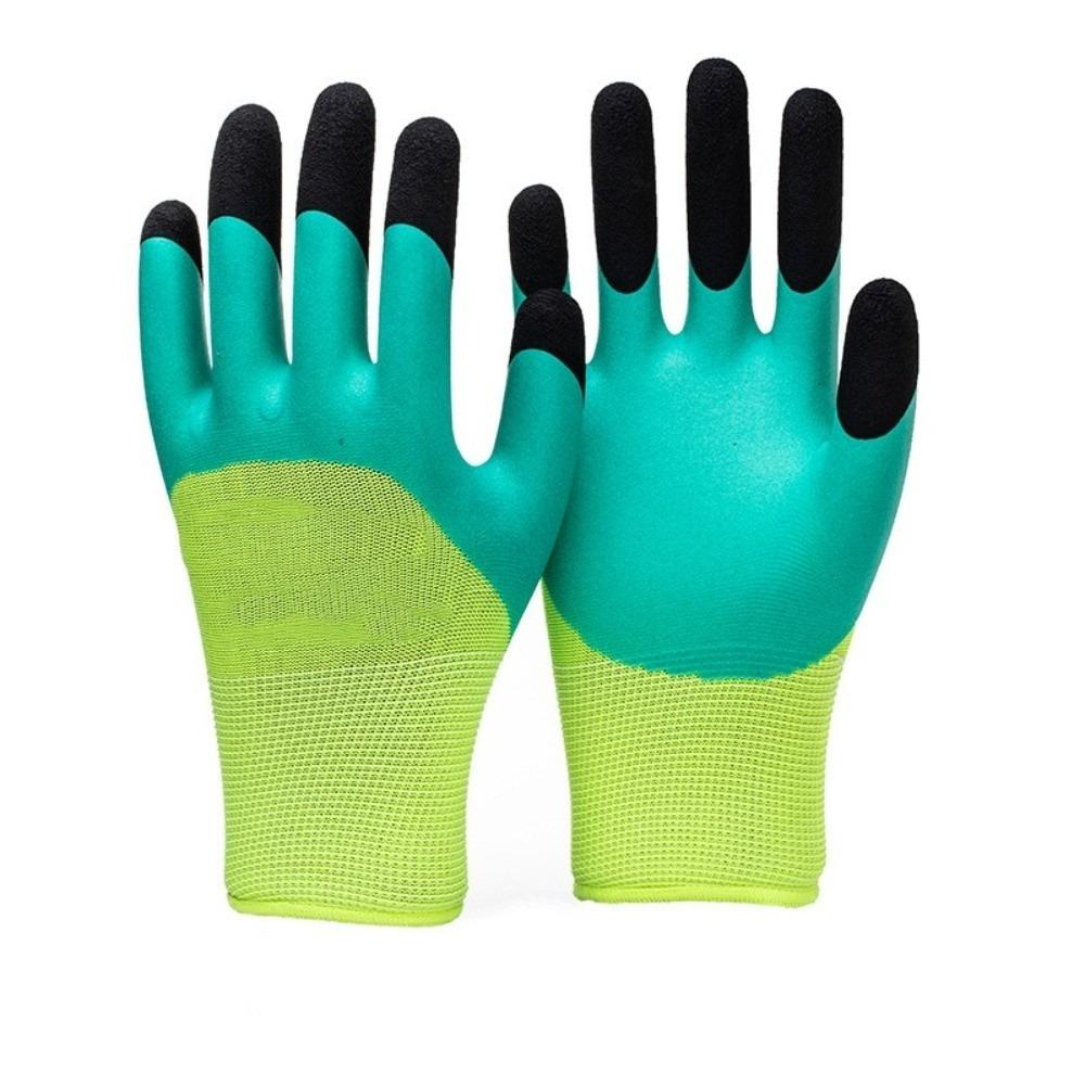 5pairs Anti Slip Nitrile Gloves Full Finger Industrial Protective Gloves Household
