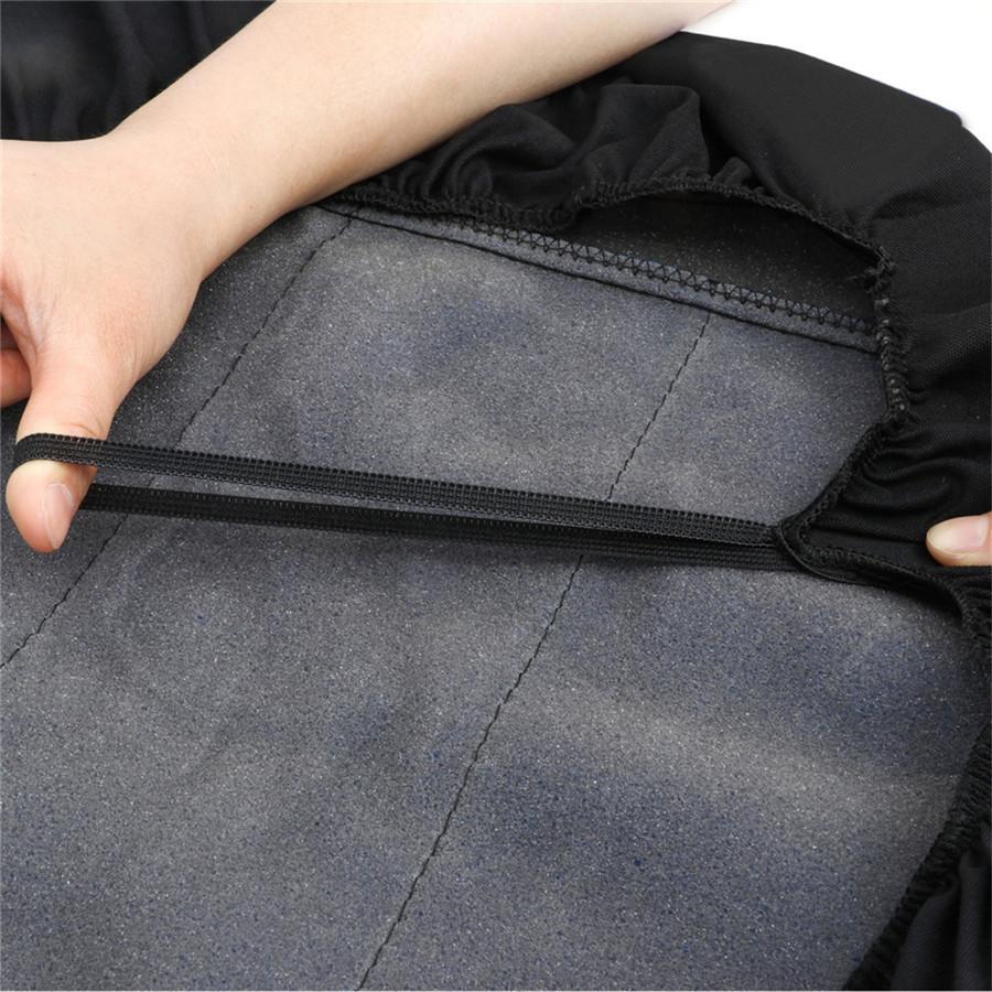 Комплект чехлов на сиденья автомобиля из 9 предметов, универсальный, подходит для большинства автомобилей, аксессуары для салона, черные чехлы на сиденья для большинства автомобилей, грузовиков, внедорожников