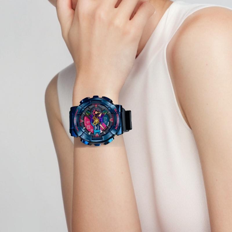 Casio Женские синие часы из серии Full Metal GM-110SN-2ADR GM-110SN-2ADR