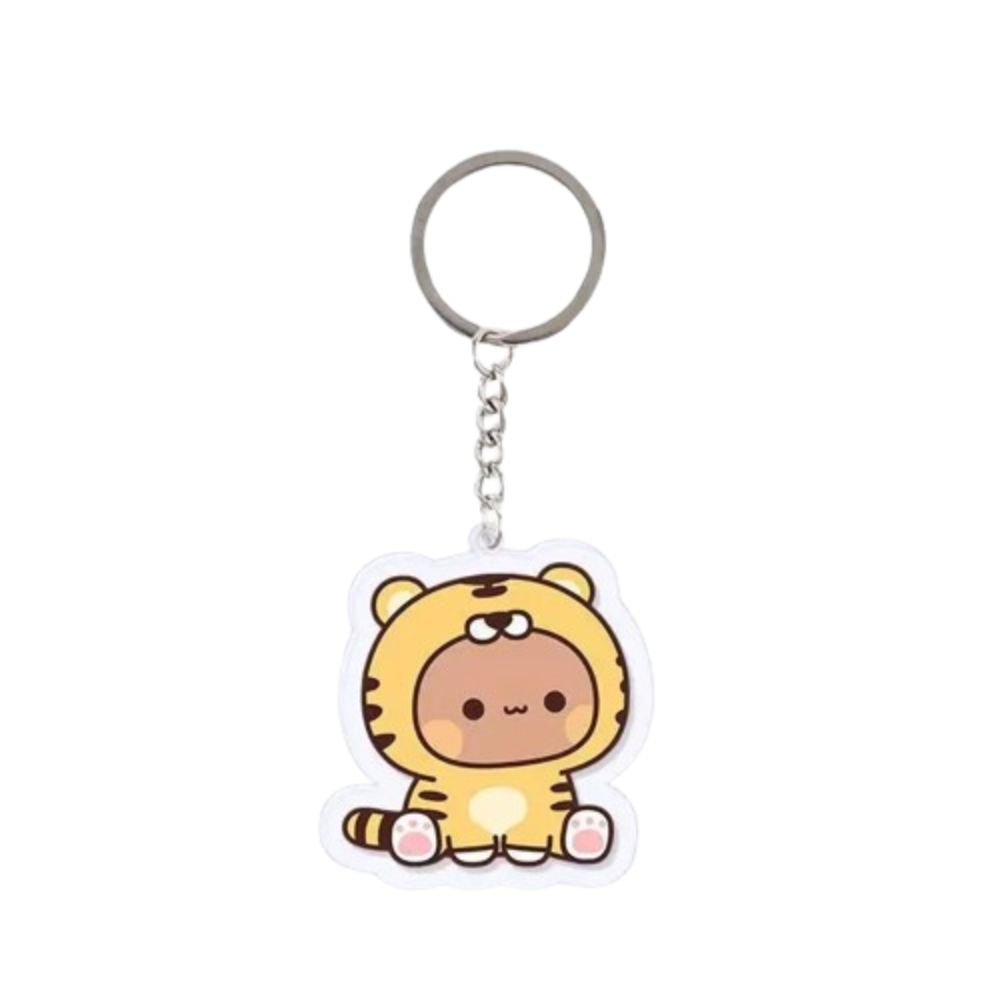 Animal Super Cute Couple Keychain Cartoon Cute Cartoon Bubu Dudu Key Chain Car Keyring