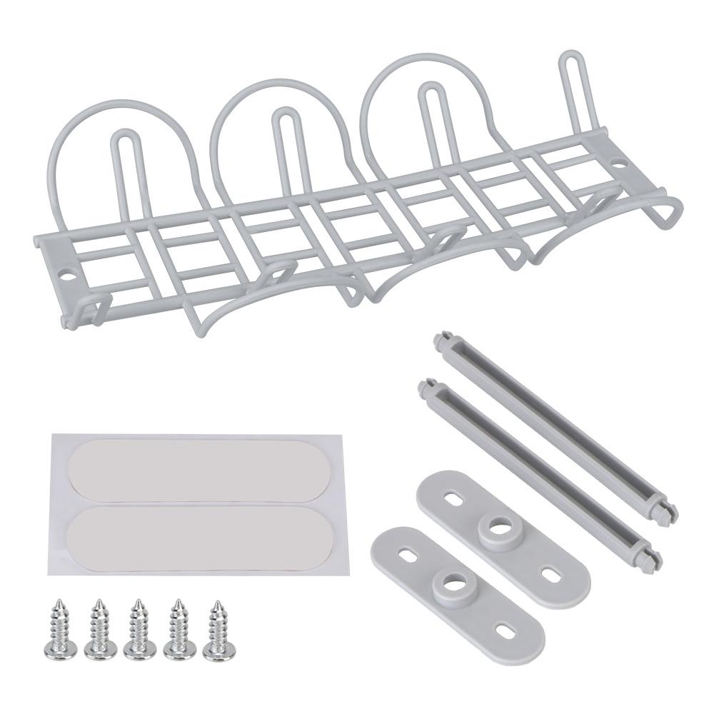 Strong Hanging Wire Cord Power Strip Organizer Shelf Socket Storage Rack Under Desk Cable Management Tray Adhesive