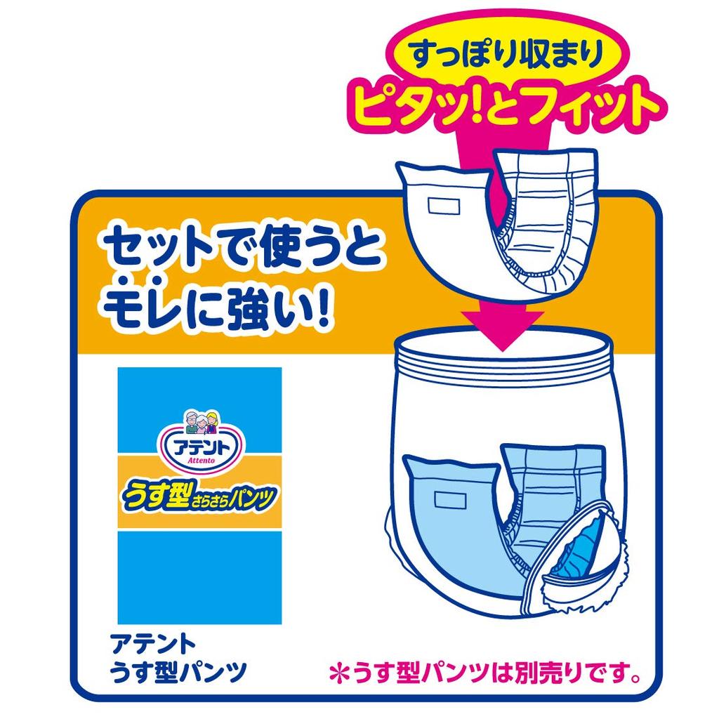 Atent Urine Pad for Paper Absorbs 6 108 Sheets Sheets X X Perfect Super For Pants Type Pants, Times, (18 6), 15.5 63cm, Fit, Safe, [Case Sold]