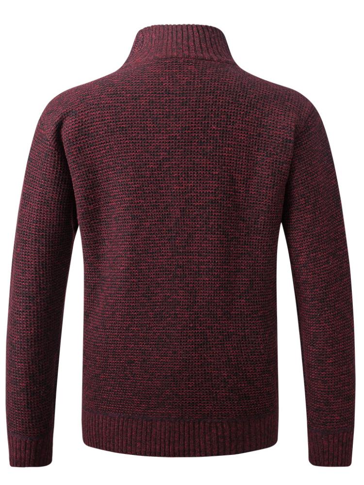 Осенний теплый кардиган, мужские флисовые свитера на молнии, куртки, мужские модные приталенные свитера, пальто