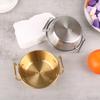 1 шт., кухонная чаша в корейском стиле, прочная миска для рисового вина из нержавеющей стали, бытовые тарелки для закусок с двойными ушками для кухни