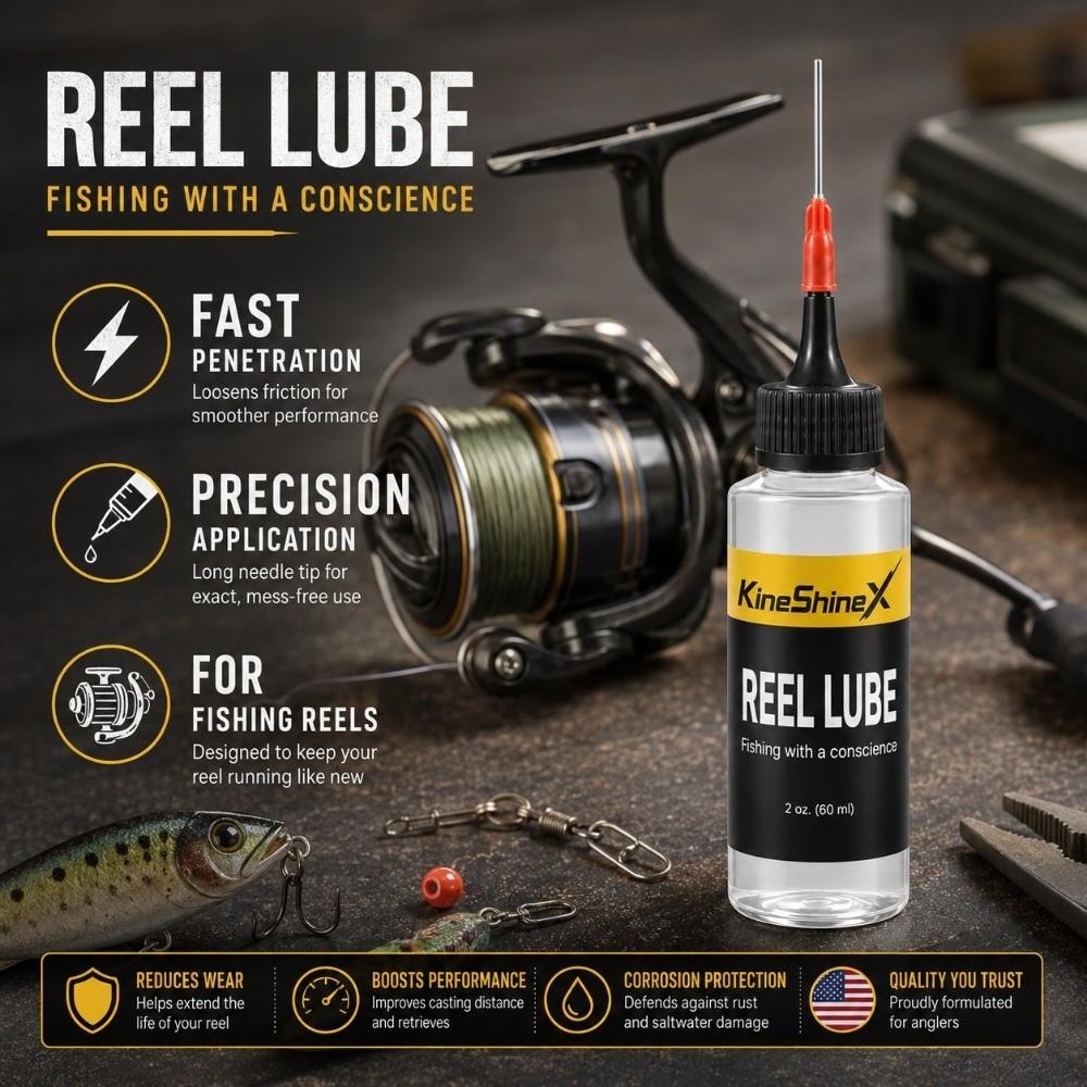 60ml Fishing Reel Lubricant Needle Nose Applicator Fishing Gear Oil Fishing Reel Maintenance