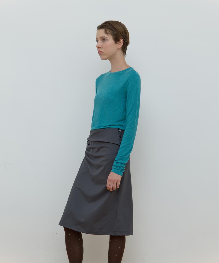 MA JOURNEE Sheer Boat Neck Top_Mint
