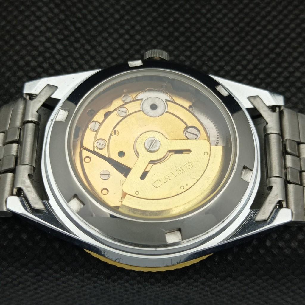 ОТРЕМОНТИРОВАННЫЕ ВИНТАЖНЫЕ ЯПОНСКИЕ МУЖСКИЕ АВТОМАТИЧЕСКИЕ ЧАСЫ SEIKO С ПРОЗРАЧНОЙ ЗАДНЕЙ КРЫШКОЙ a305118-9