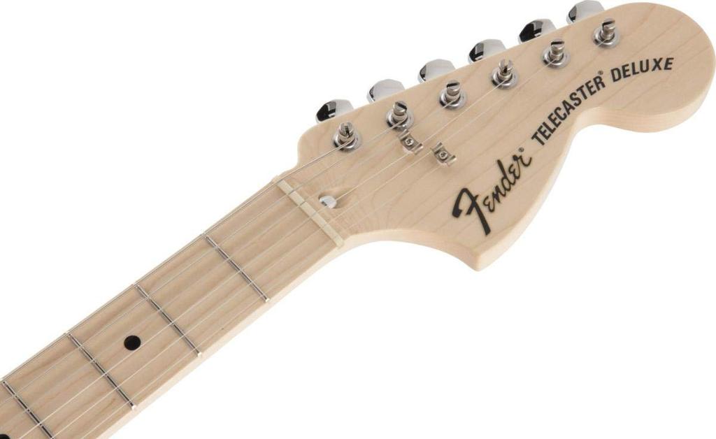 Fender Электрогитара, сделанная в Японии, традиционная, 70-е, клен, Sunburs, Telecaster® Deluxe, накладка грифа, 3 цвета