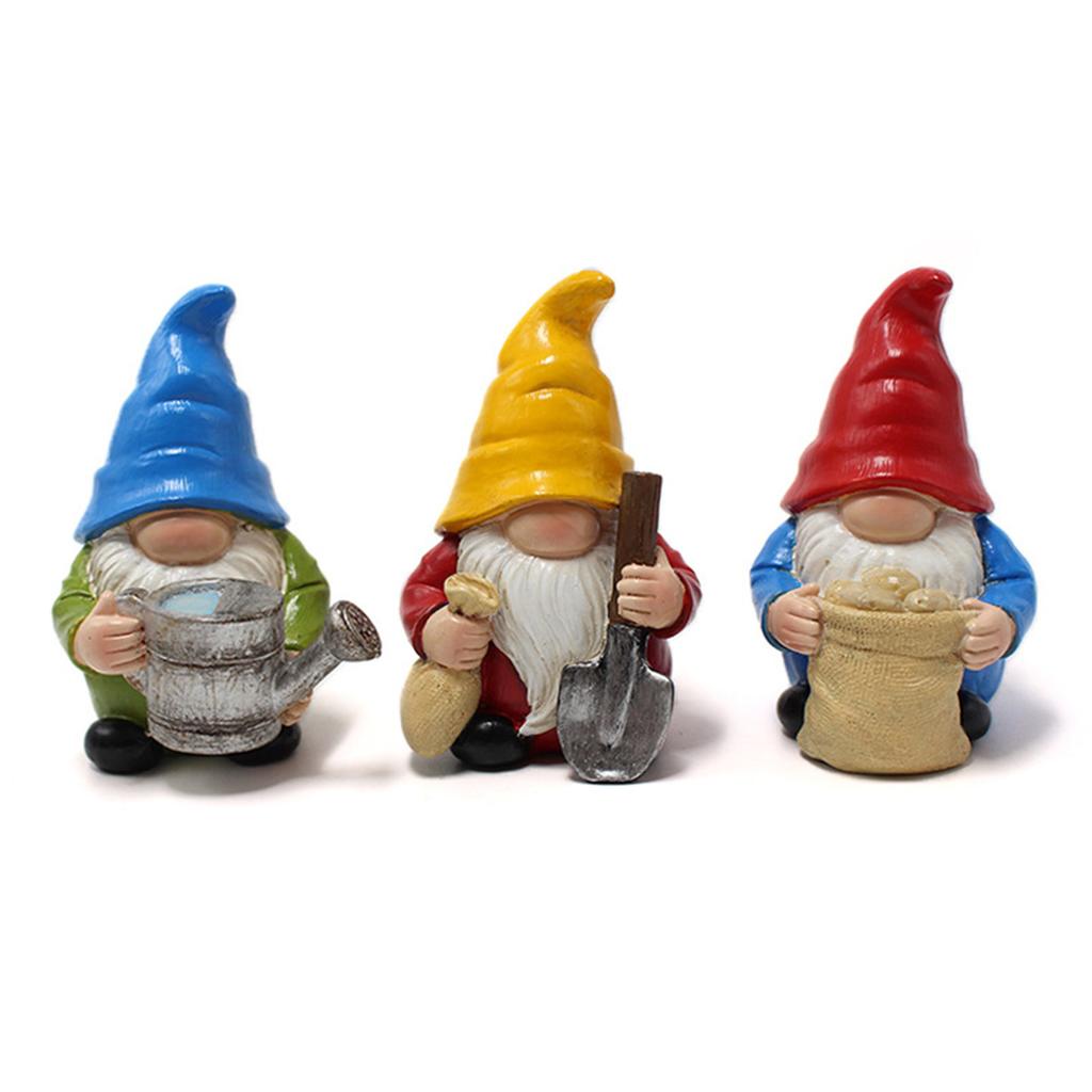 Смоляные ornaments гномов, погодостойкие, водонепроницаемые, для микро-ландшафта, садовая фигурка, украшение для сцены