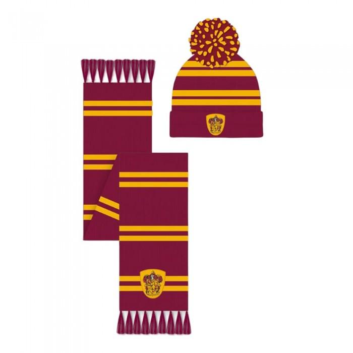 Harry Potter Unisex Adult Gryffindor Hat And Scarf Set
