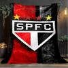 1PC Paulo Fc Emblem Printed Soft Flannel Blanket Throw for Adult Bedroom Living Room Sofa Camping Travel Fan gifts Christmas Gifts
