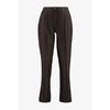 Brown High Waist Rib Detailed Wide Leg Woven Trousers Tctaw23tp00006