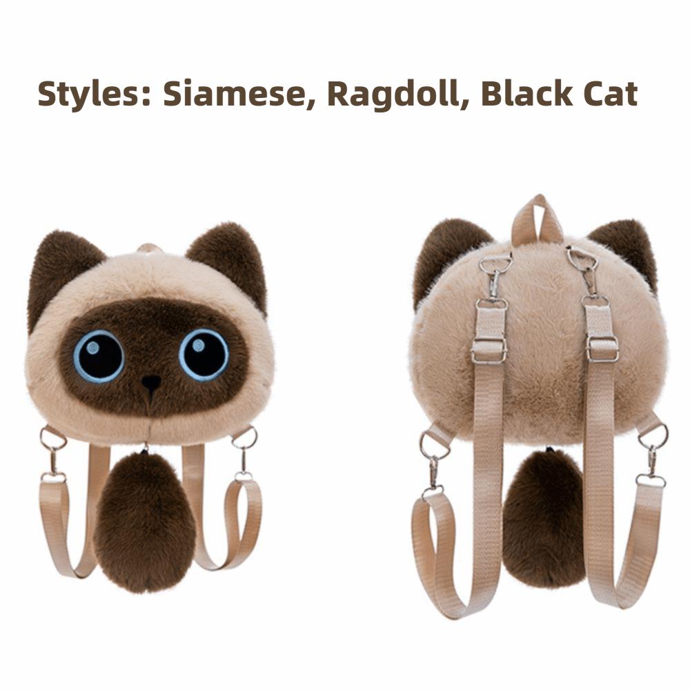 Cartoon Plush Doll Backpack Plush Shoulder Bag New Animal Plush Backpack Daypack