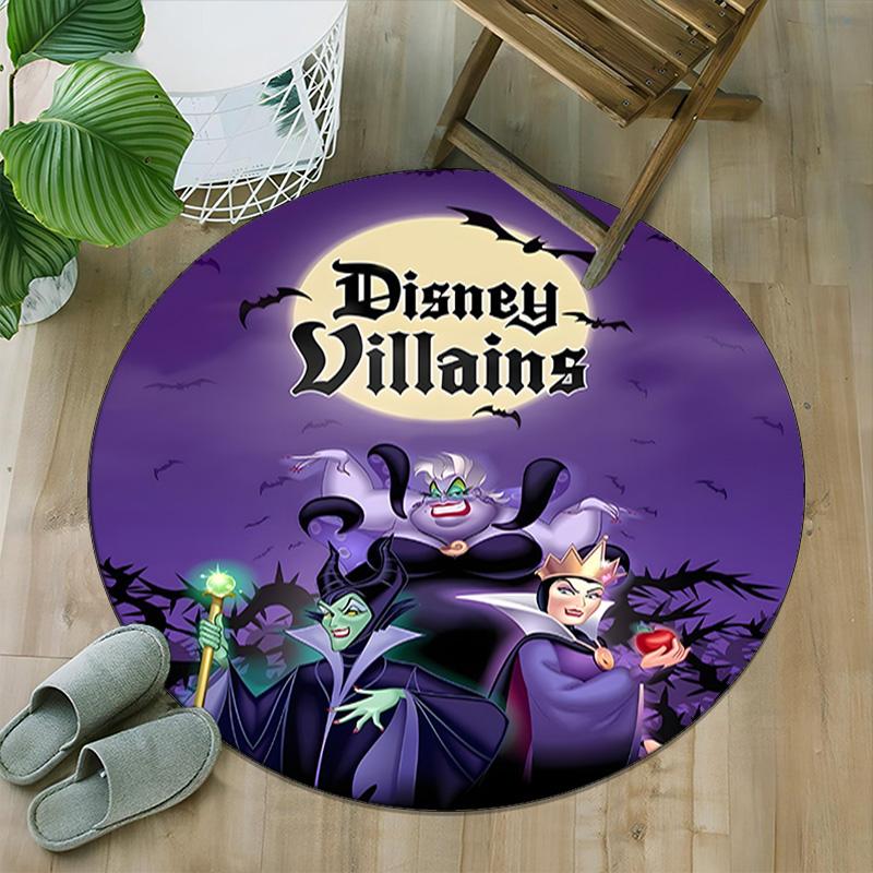 1pc Villains Carpet, Round Rug, Comfortable, Suitable for Entryways, Living Rooms, Office, And Bedrooms, Christmas Decoration