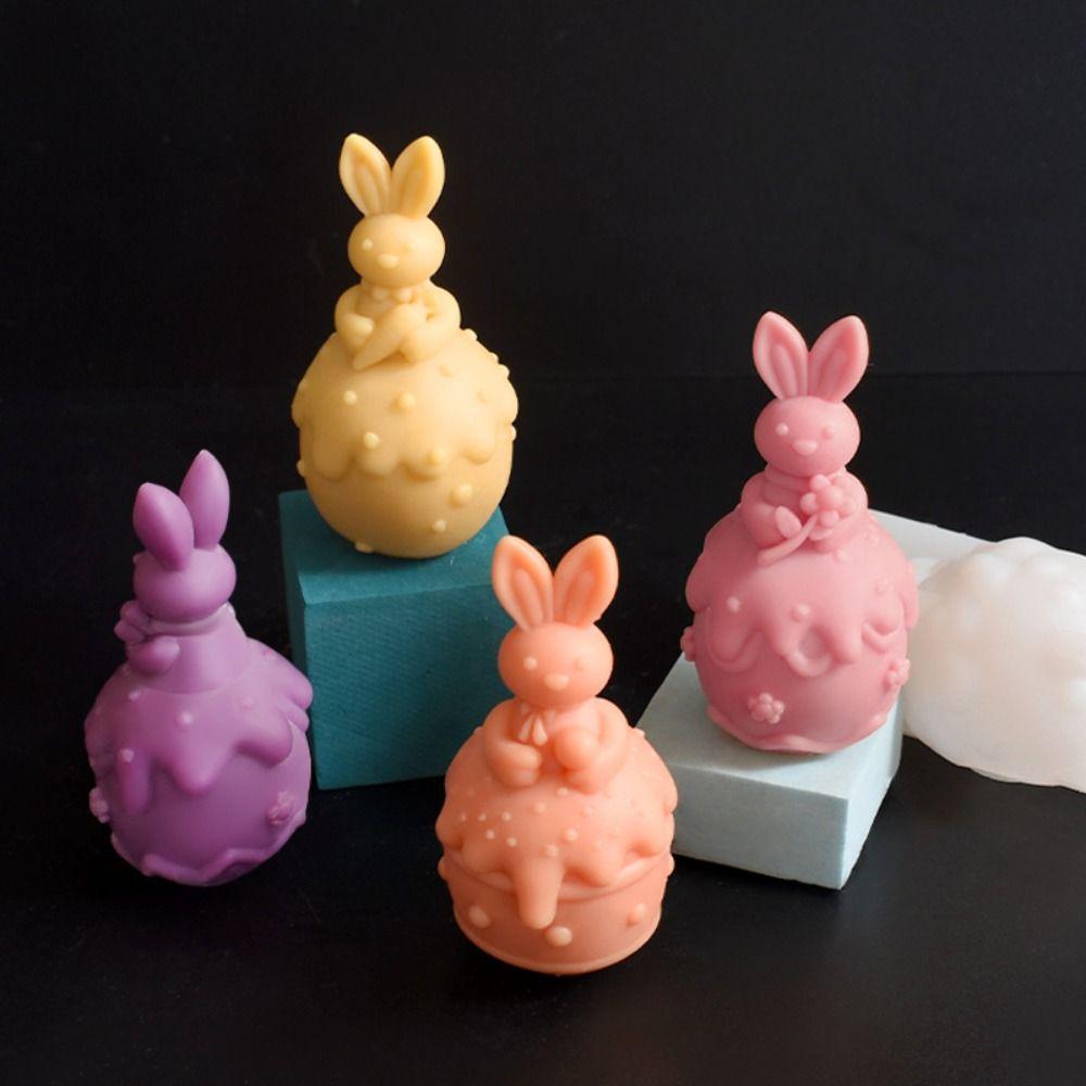 Силиконовая форма для пасхального кролика, жаропрочный инструмент для изготовления свечей, портативная форма для шоколада, подарки