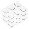 Uxcell 18pcs Drum Damper Gel Pads Silicone Mute Pads Drum Silencer Drum Damper Moon Gel Clear 30x25x3mm Effective for Adjusting the Sound of Drum
