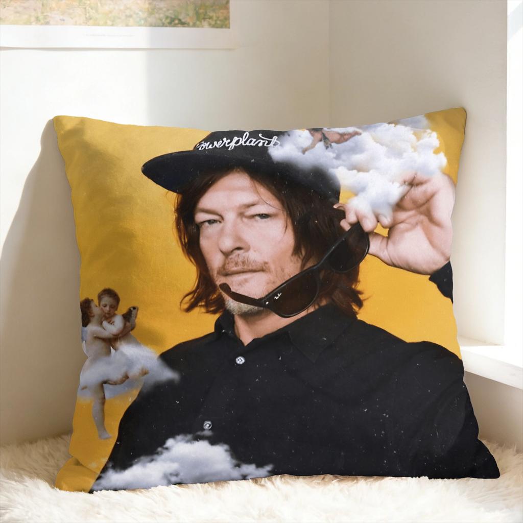 Норман Ридус W-Walking D-Dead Американская Знаменитость Наволочка Мягкая Наволочка Современная Наволочка для Подушки для Дивана Машины Домашний Декор