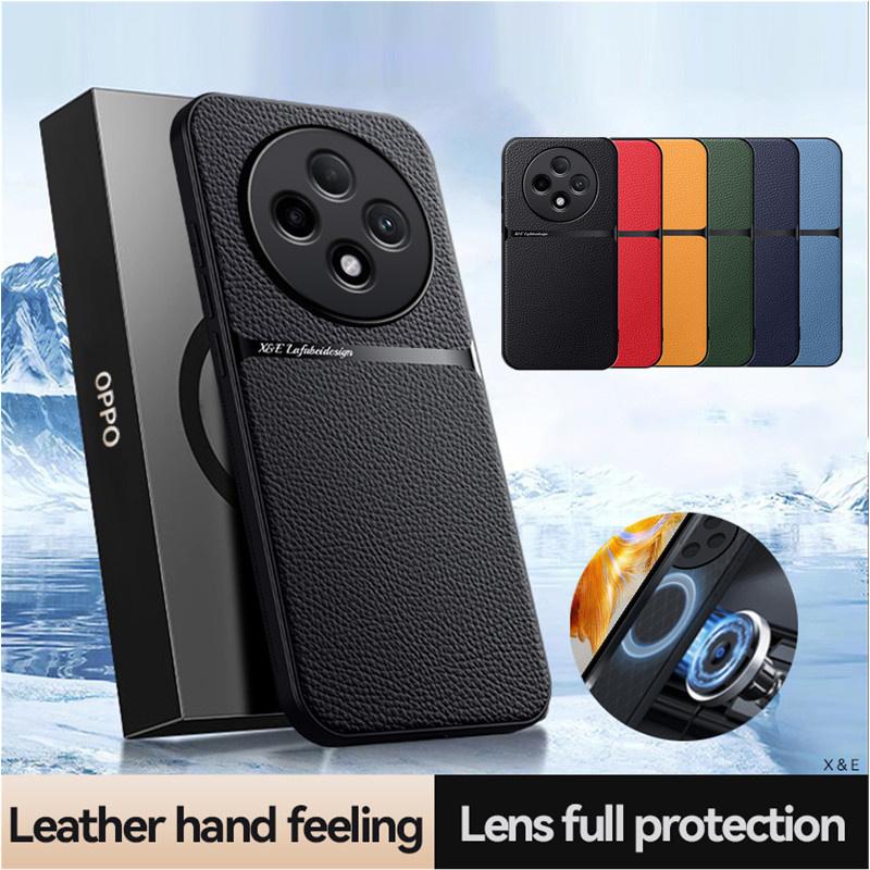 Чехол из искусственной кожи с магнитным креплением для OPPO Reno 12F 12FS Reno12 F FS, защитный чехол с твердой задней крышкой, чехол Fundas Capa