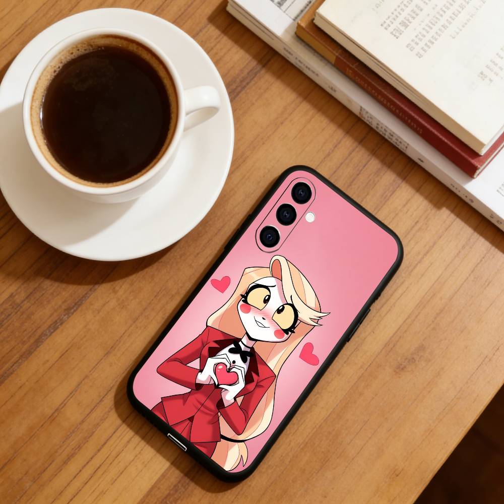 Чехол для телефона Hazbin Hotel Charlie Morningstar для Samsung Galaxy A73,A72,A71,A70,A53,A52,A51, Мягкий силиконовый черный чехол