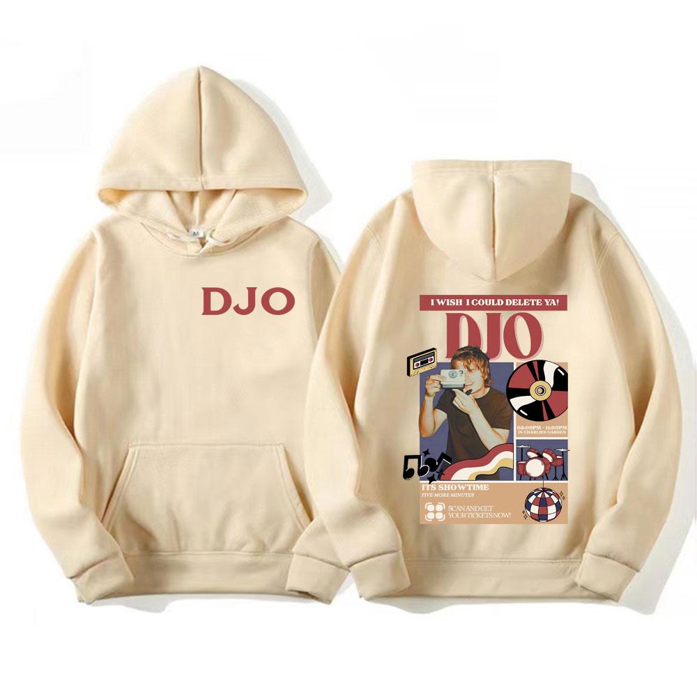 Djo Back on You Tour Music Concert Graphic Sweatshirt Joe Keery New Fans Gift Hoodie Men Women Retro Cozy Oversized Hoodies