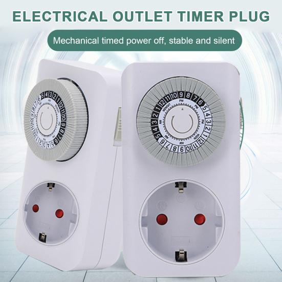 Подключаемый механический таймер для электрической розетки, универсальная домашняя бытовая техника, интеллектуальный механический таймер для розетки