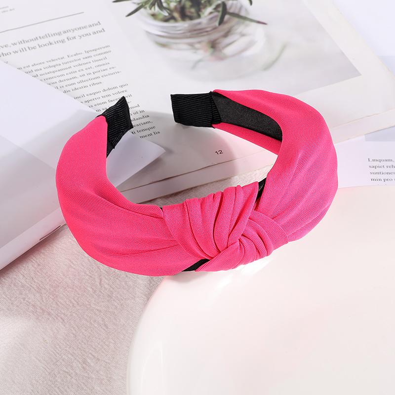 New Headbands for Women Girls Knotted Hair Band Solid Color Hairband Simple Hair Hoop Retro Makeup Headwear Hair Accessories