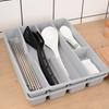 Cutlery Storage Box Classification Organization Large Capacity Multi Compartments Tableware Tray Fork Chopsticks Spoon Drawer Tableware Organizer
