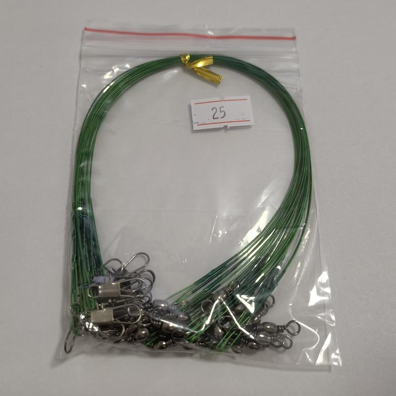 20/40 шт. стальные поводки с защитой от укуса для рыболовной проволоки, материал поводка, леска