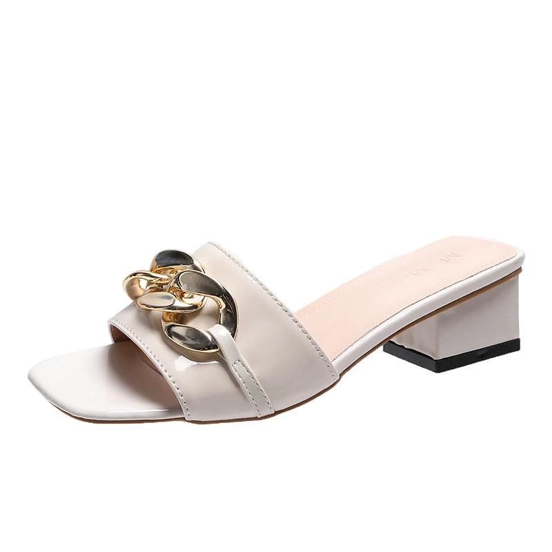 Летние женские тапочки Новые женские босоножки Босоножки на высоком каблуке Высококачественные женские тапочки для банкета, бала, свадьбы