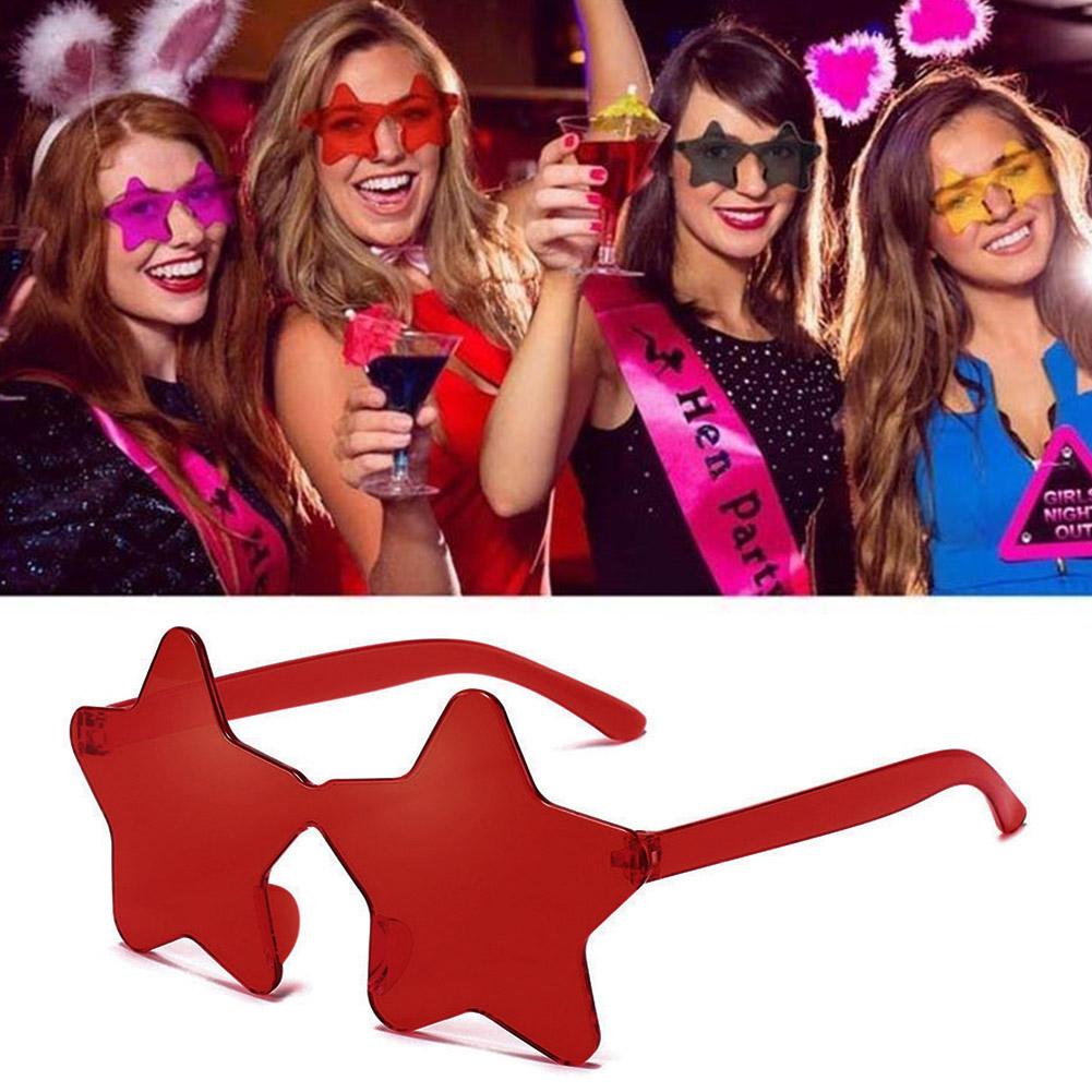 Star Shape Sun Glasses Party Glasses Polarized Eyeglasses Hip-hop Gathering For Women DIY Penta O2G9